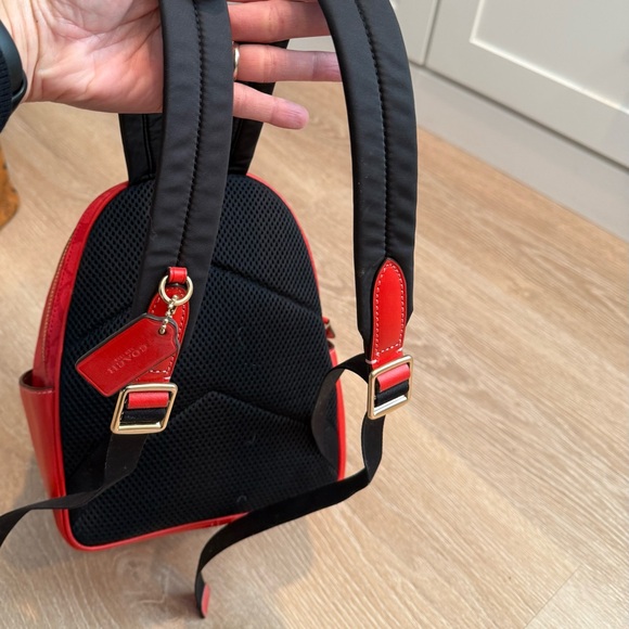 Coach Mini Signature Red Backpack-Authentic - Picture 5 of 16